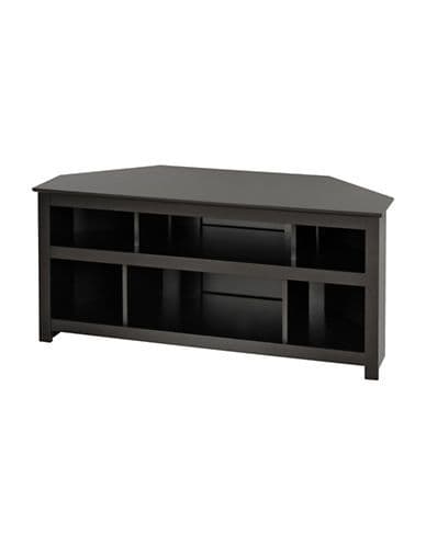 Prepac Plasma and LCD TV Corner Console - Black | Corner tv console ...