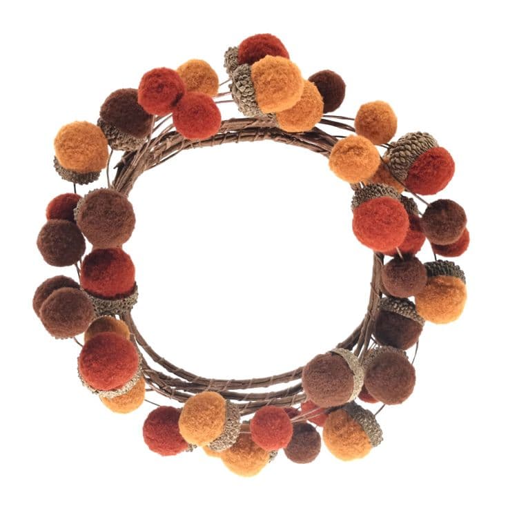 5Ft Acorn Pom Pom Coil Garland by Ashland® | Michaels® | Garland, Fall ...