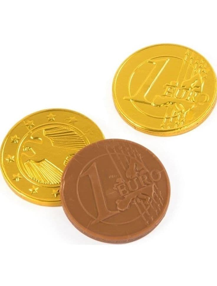 Gold Foil Milk Chocolate Coins: European Party Favors, Christmas ...