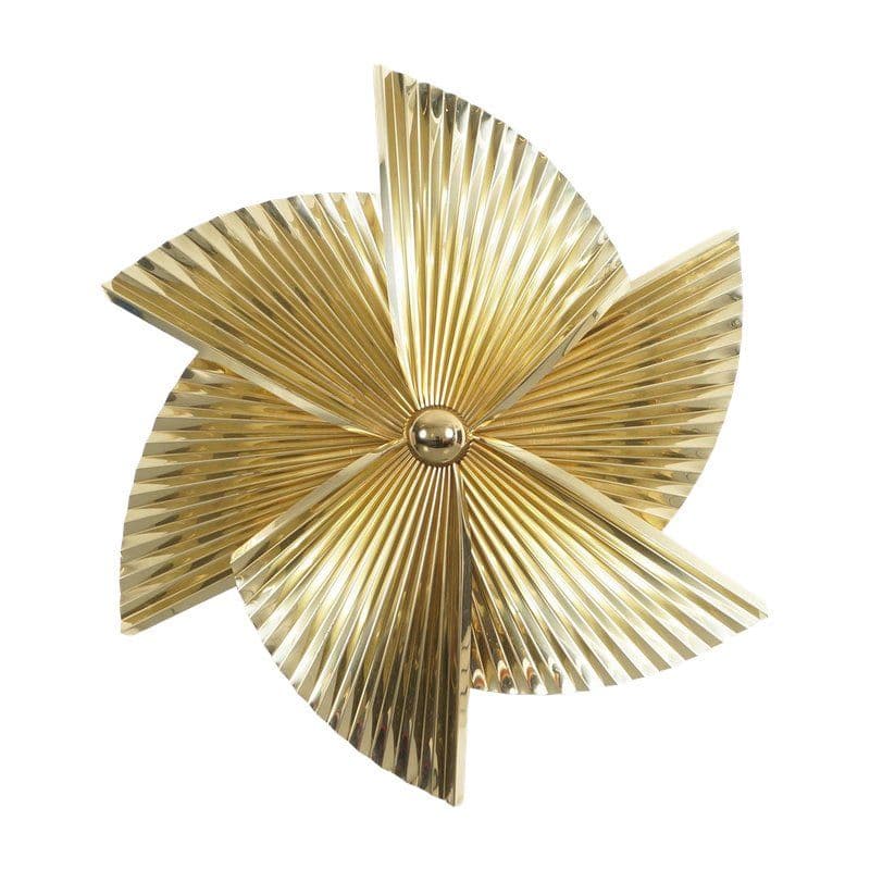 Vintage Brass "Pinwheel" Wall Sculpture by Curtis Jere | Wall ...