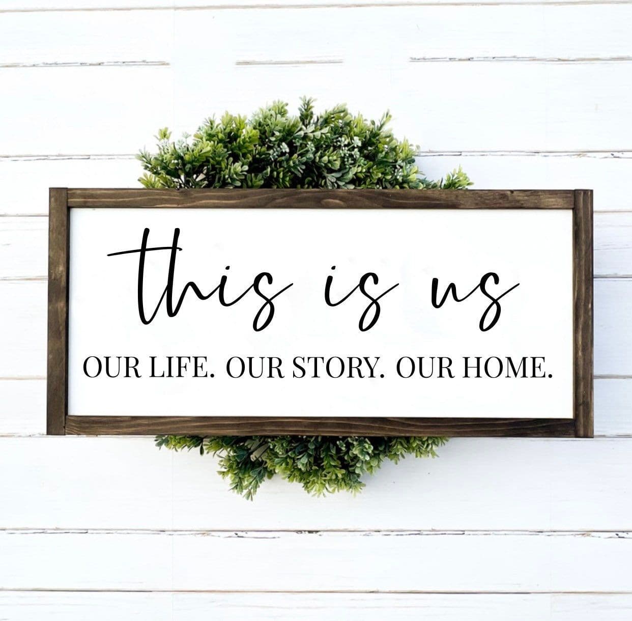 This is Us Wood Frame Sign, Our Life Our Story Our Home Country Rustic ...