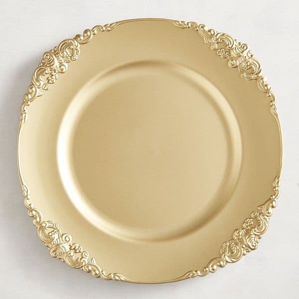 Pier 1 Imports Antique Matte Charger ($3.96) liked on Polyvore ...