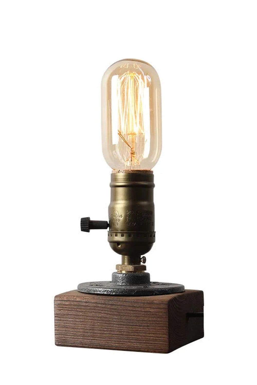 Vintage Edison Bulb Table Lamp | Edison bulb table lamp, Vintage edison ...