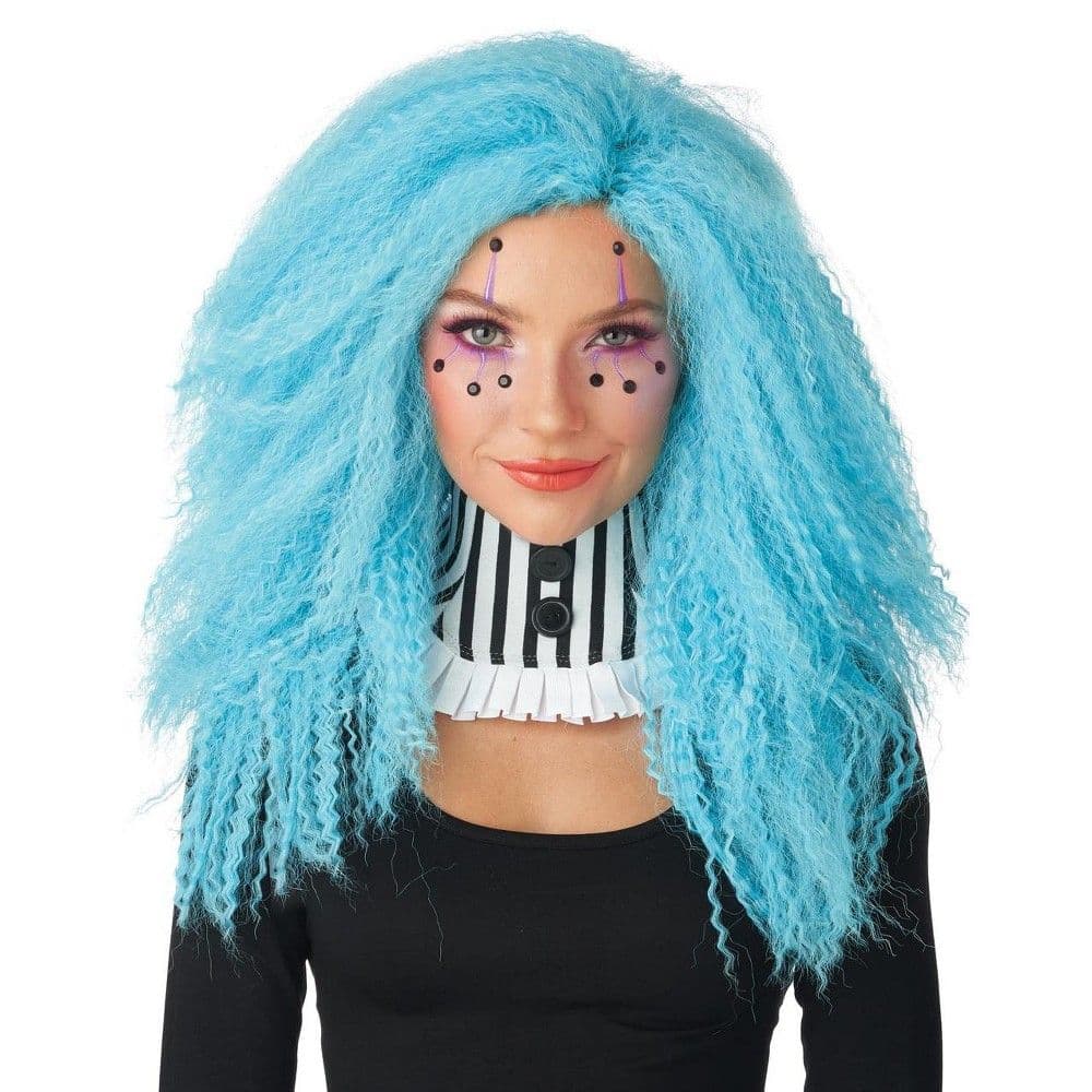 California Costumes Crimped N Kooky Adult Wig (Blue), Standard