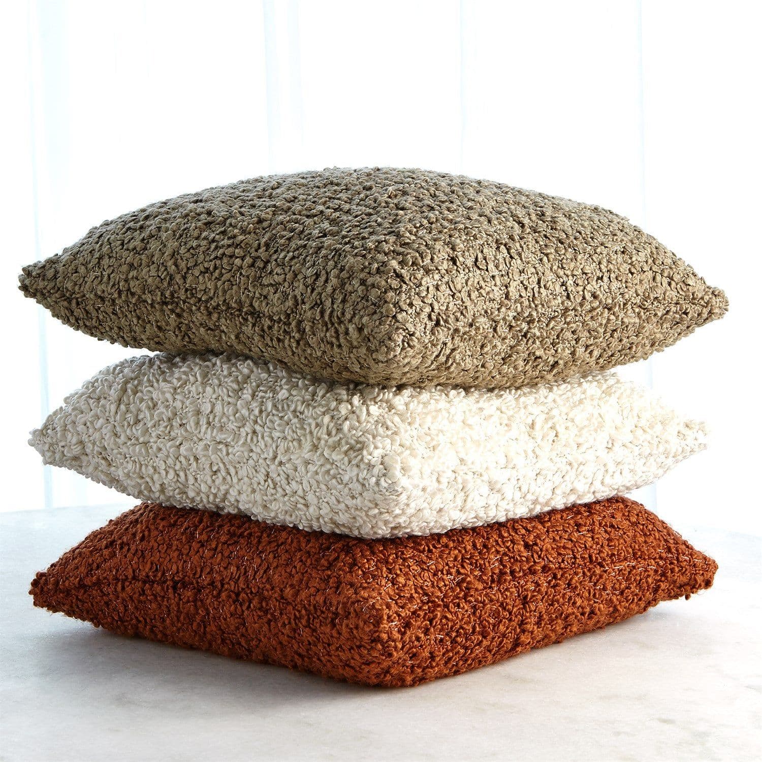 Global Views Textured Boucle Throw Pillow | Pillows, Decorative pillows ...