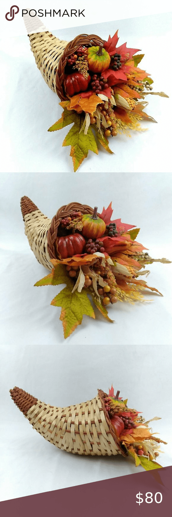 Handmade Cornucopia Centerpiece | Fall Thanksgiving Decor