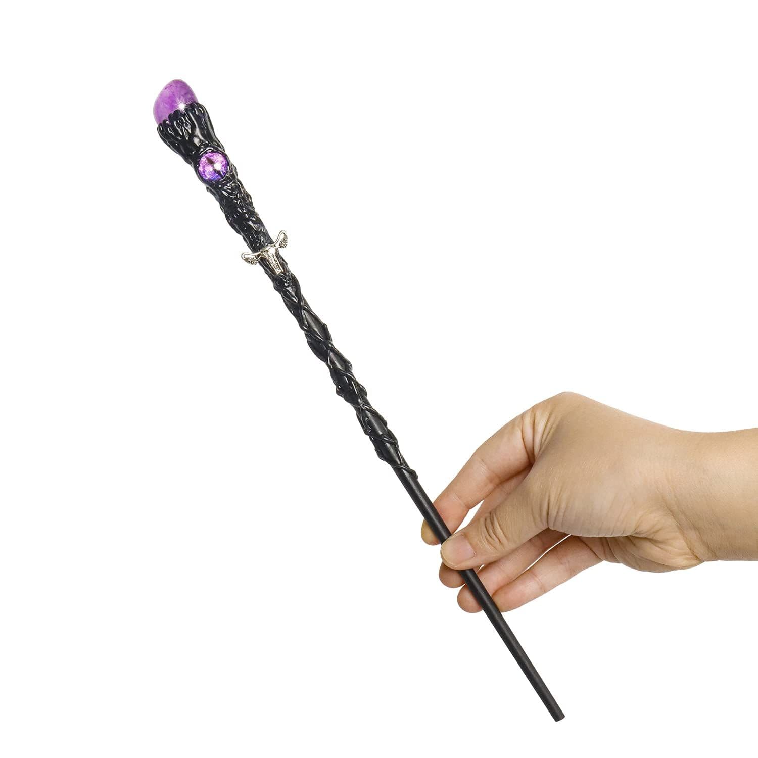 Rileryan Fine Handcrafted Amethyst Crystal Magic Wand Witch Wand Fairy ...