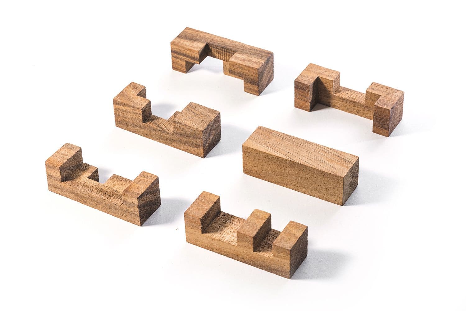 The classic six-piece Burr puzzle | Shape puzzles, Mechanical puzzle ...