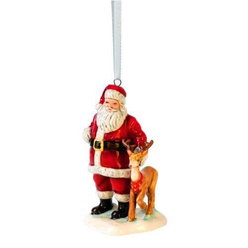 Royal Doulton Santa with Reindeer Ornament >>> You can find more ...