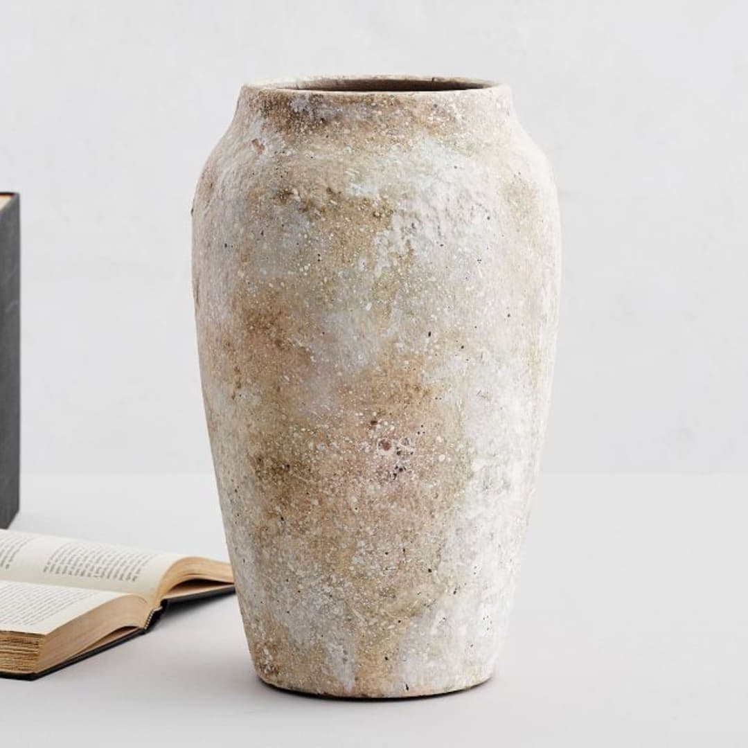 Artisan Handcrafted Terracotta Vase, Urn, Natural | Pottery barn look ...