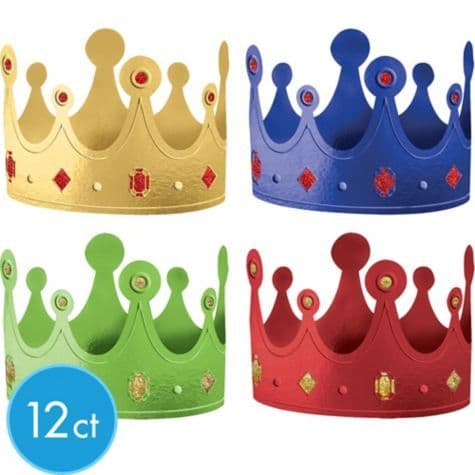 Rainbow Crowns 12ct- Party City | Kids birthday party supplies, Disney ...