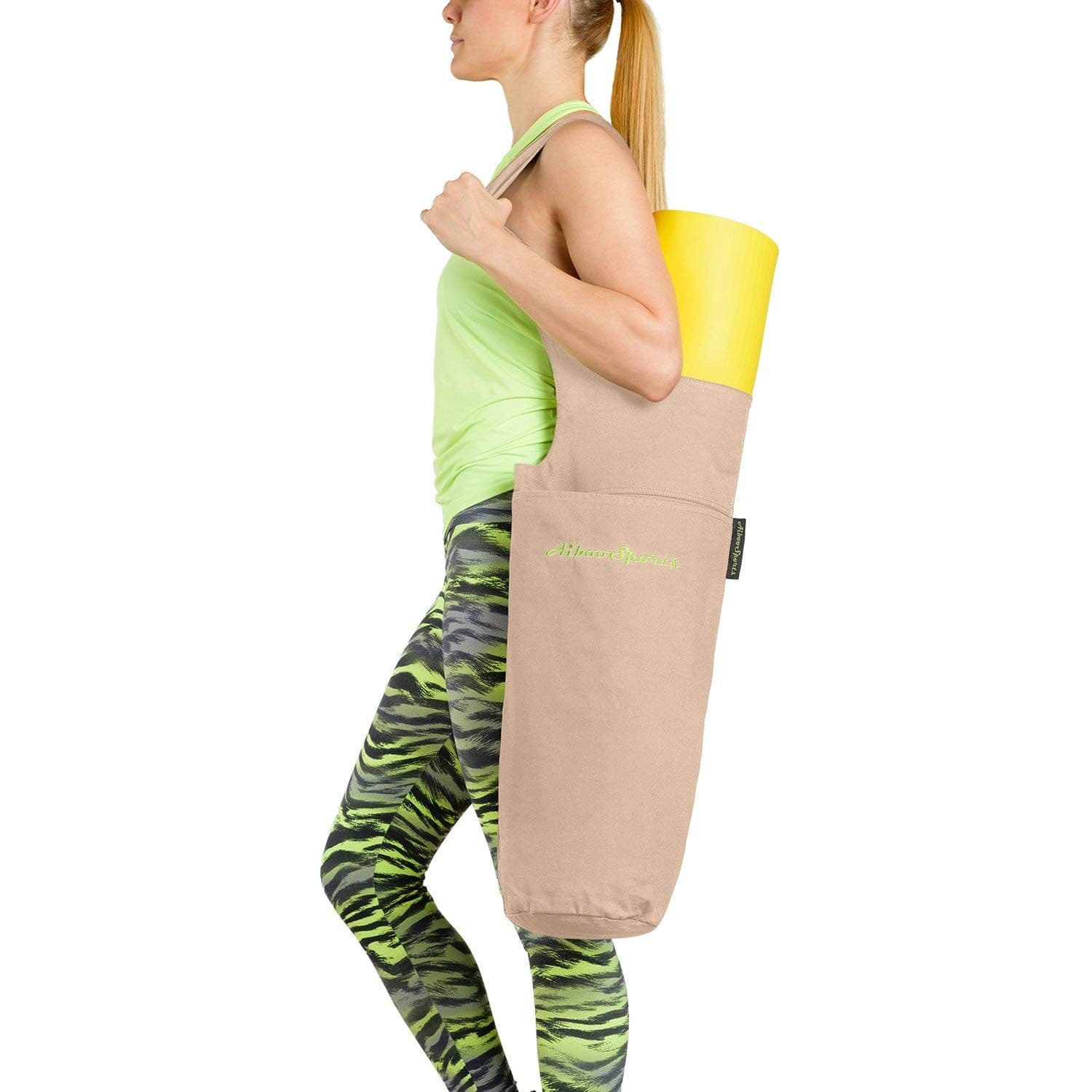 AibooSports Extra Large Yoga Mat Bag The Original Yoga Mat Tote Sling ...