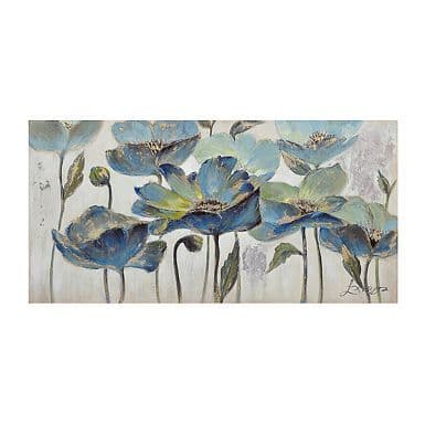 Indigo Floral Canvas Art Print | Flower canvas art, Flower canvas, Art