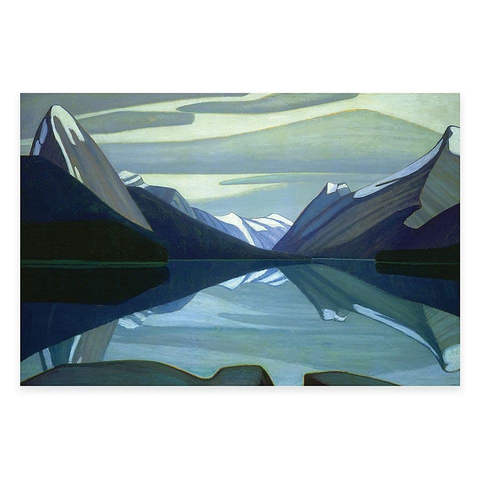 Lawren Harris Maligne Lake Wall Art Multi | Maligne lake, Lake wall art ...