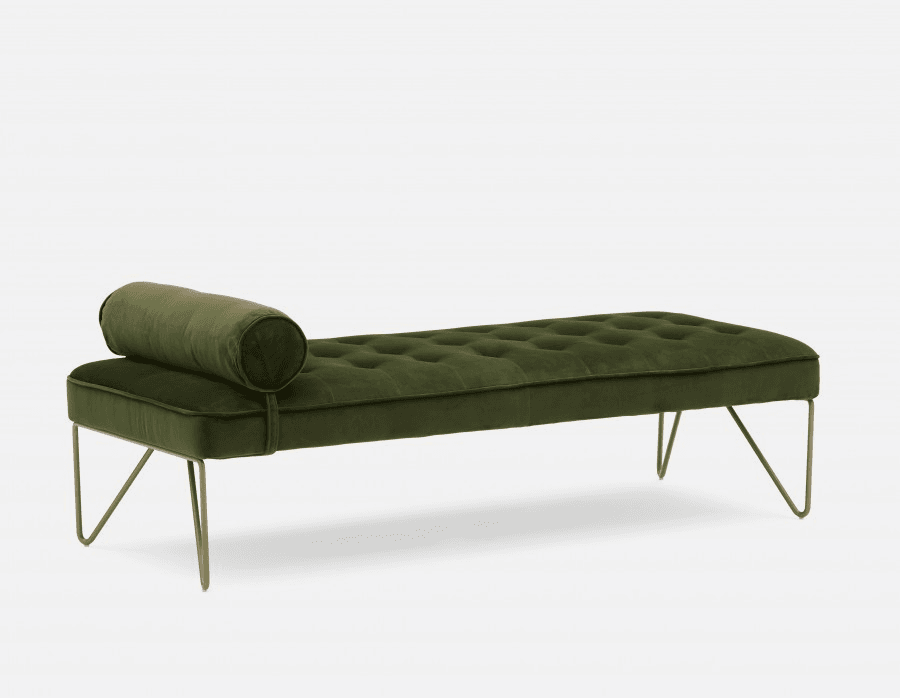 MILES Blue tufted Velvet Daybed | Structube | Modern furniture living ...