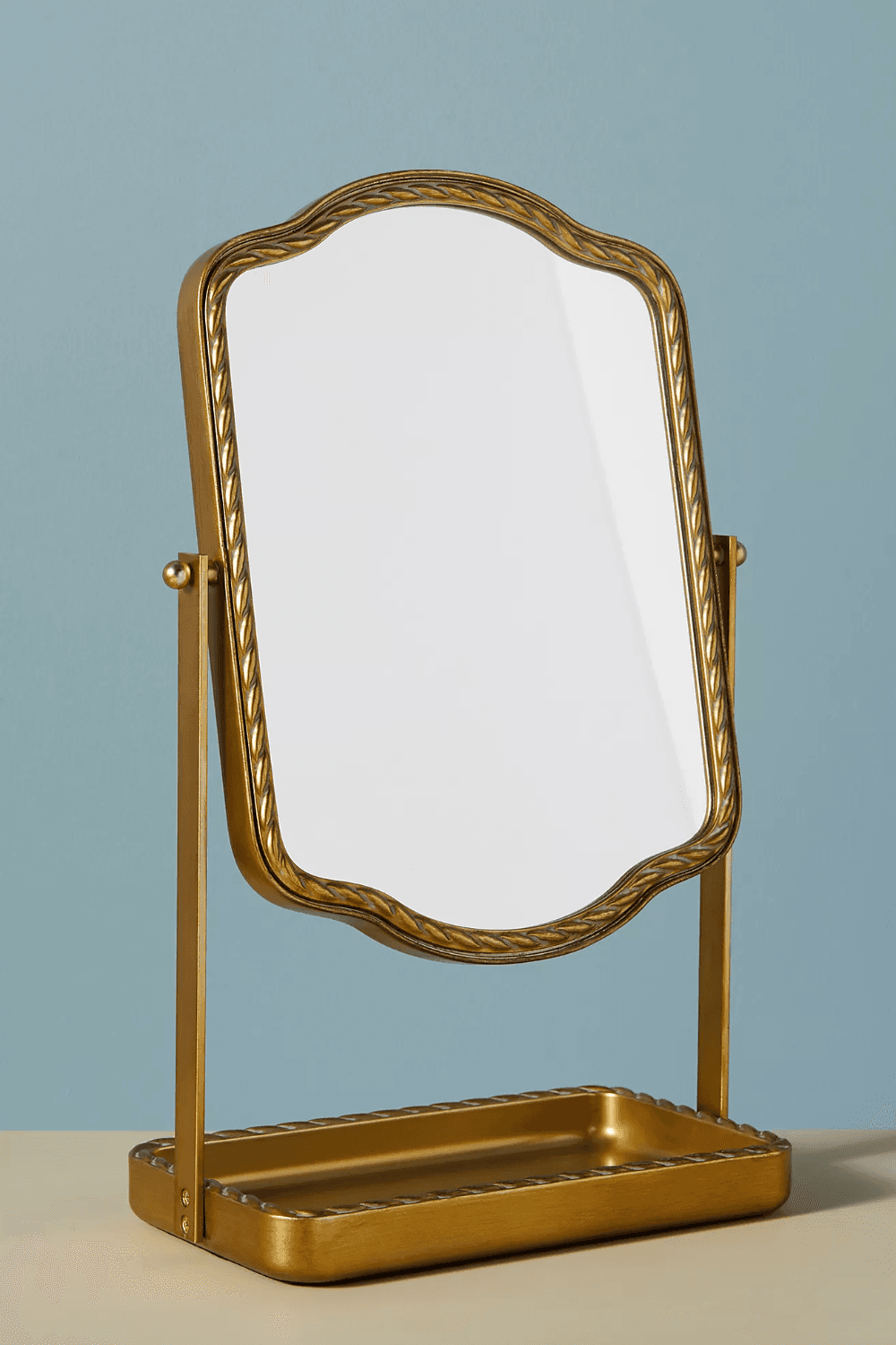Brodie Twisted Metal Tabletop Vanity Mirror | Tabletop vanity mirror ...