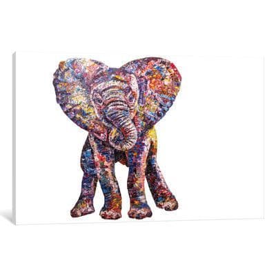 East Urban Home Caper Canvas Art Size: | Elephant canvas art, Unique ...