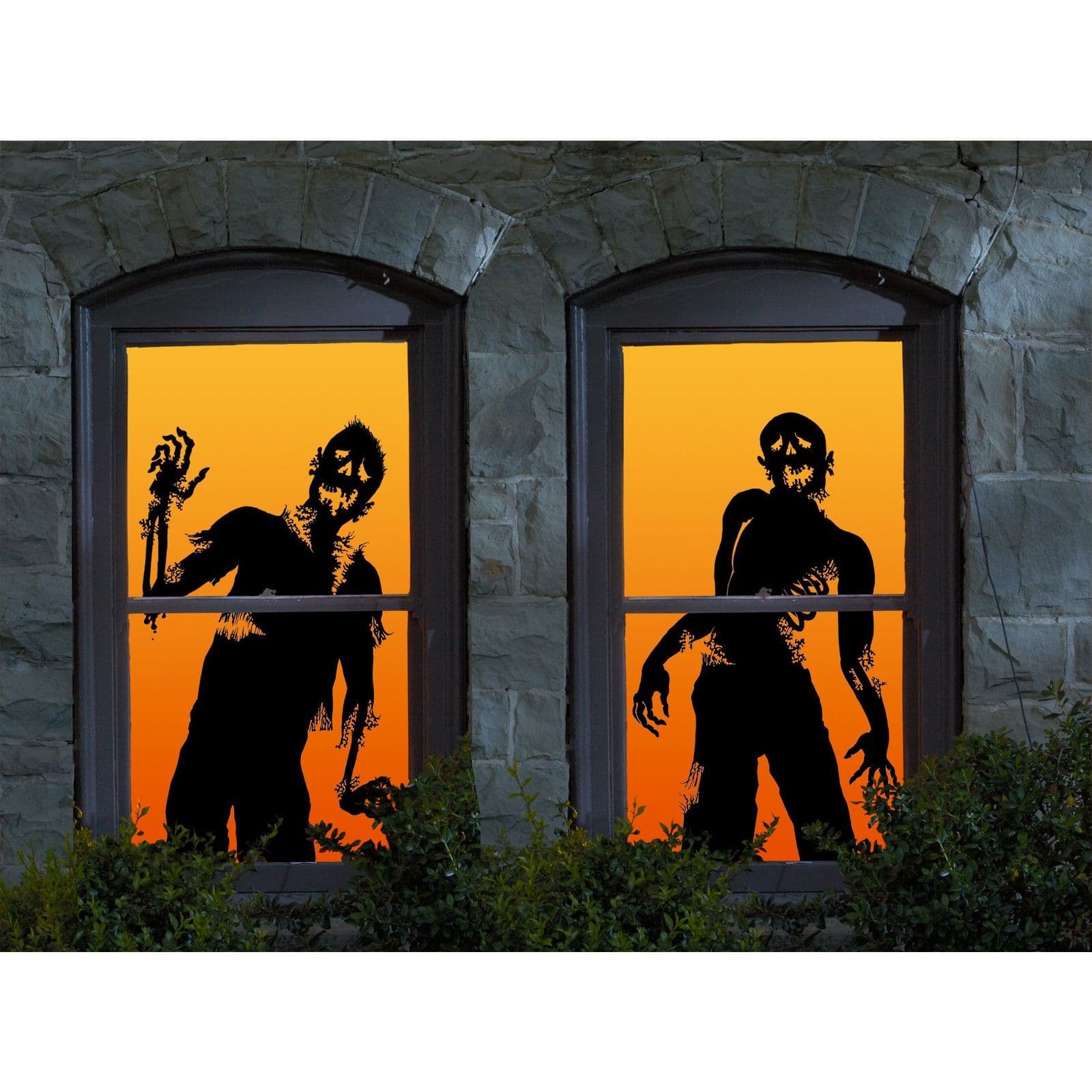 zombie window clings :) | Halloween window silhouettes, Halloween ...