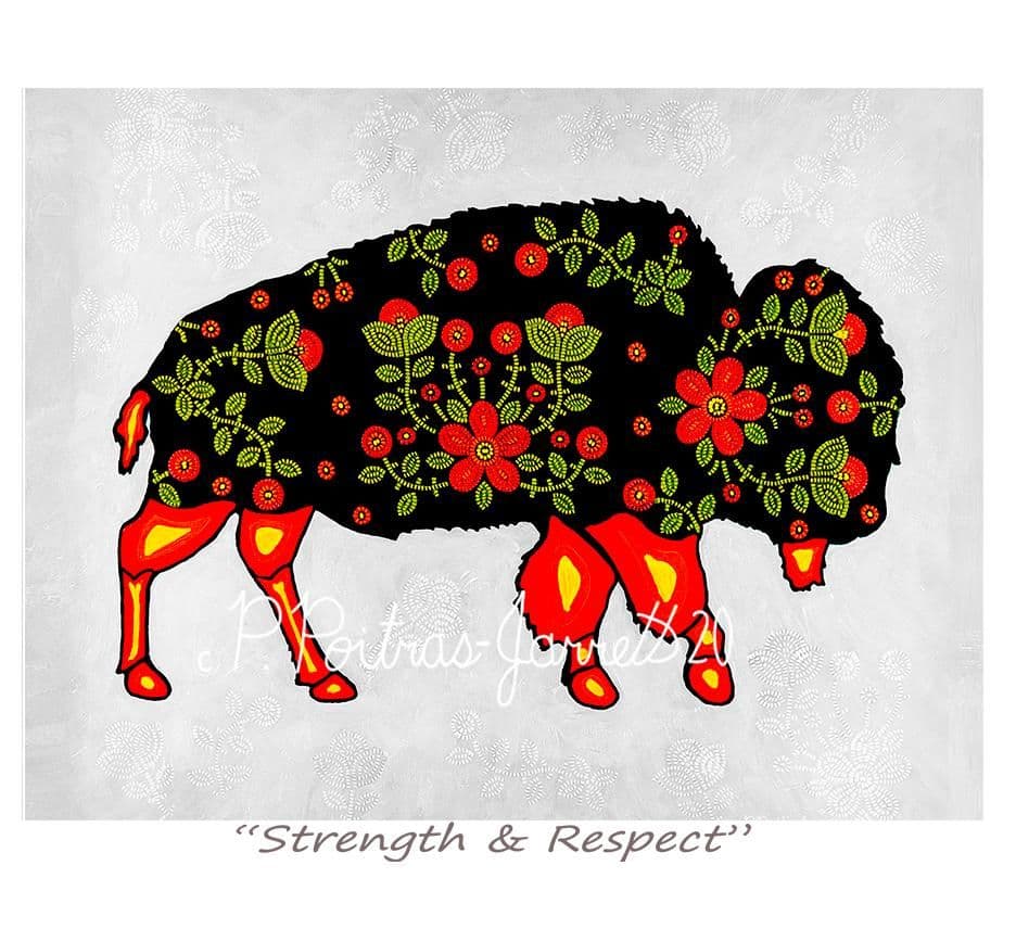 Spirit Buffalo Art PrintMétis Buffalo Spirit - Strength & Respect. The ...