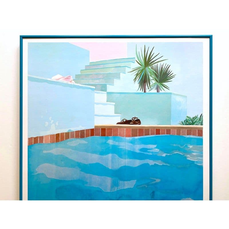 David Hockney Vintage 1976 Lithograph Print Framed Pop Art Denmark ...