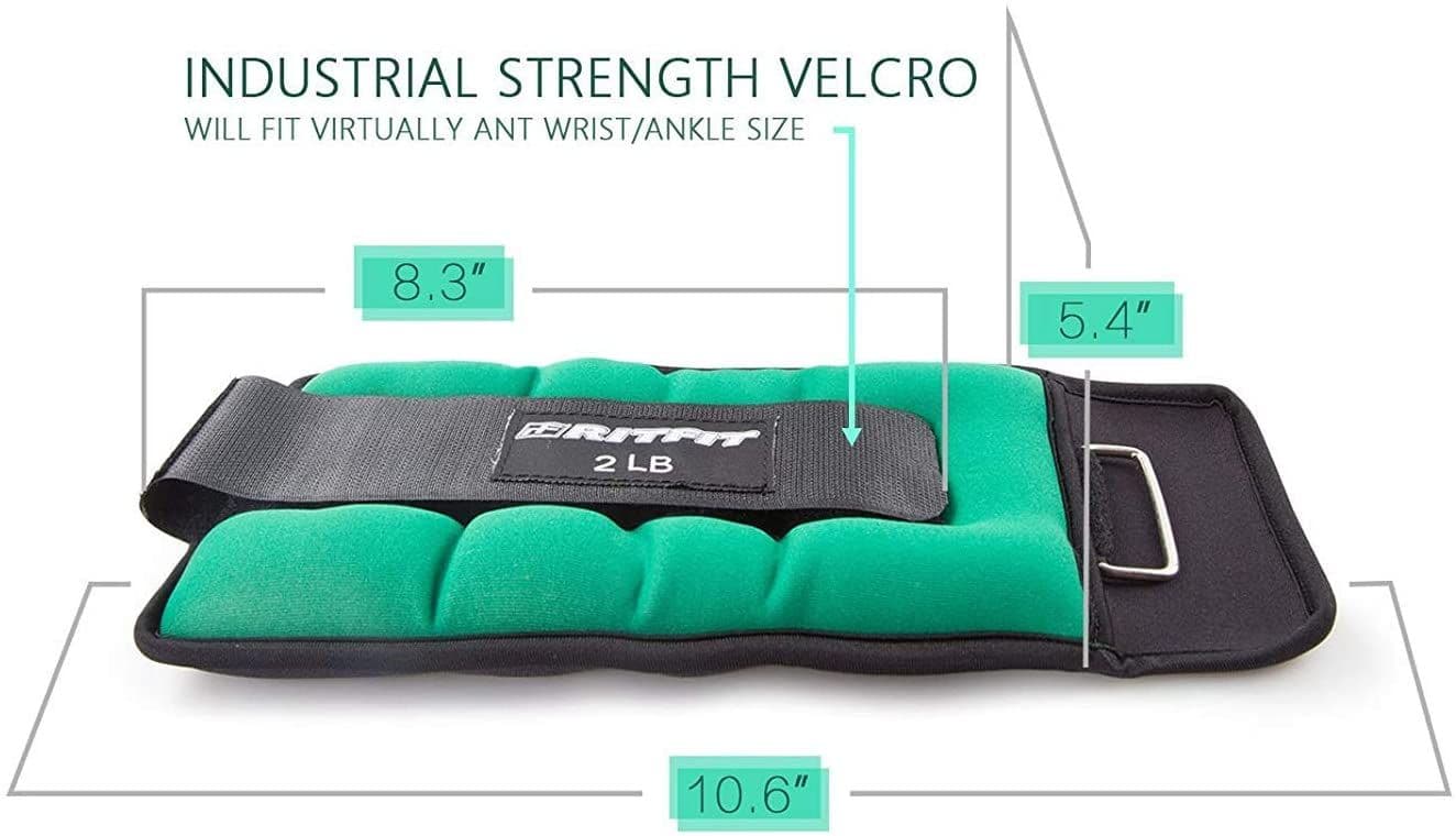 Tone Up Wrist Ankle Weights 4lb Black - AMP Wellbeing - INYDY