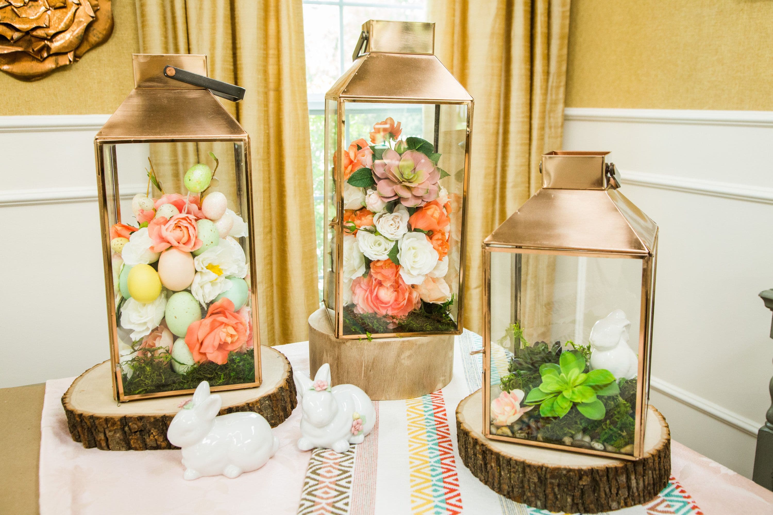 DIY Spring Floral Lantern | Spring diy, Lanterns decor, Easter craft ...