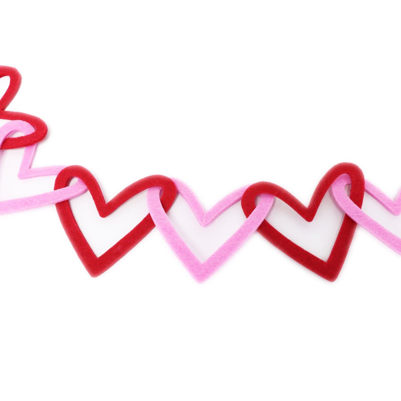 5Ft Hearts Felt Garland by Celebrate It™ | Michaels® | Valentines day ...