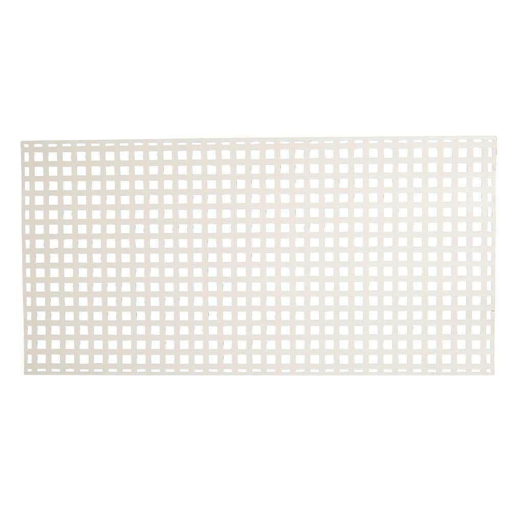 Veranda 4 ft. x 8 ft. White Square Privacy Vinyl Lattice Panel 79959 ...