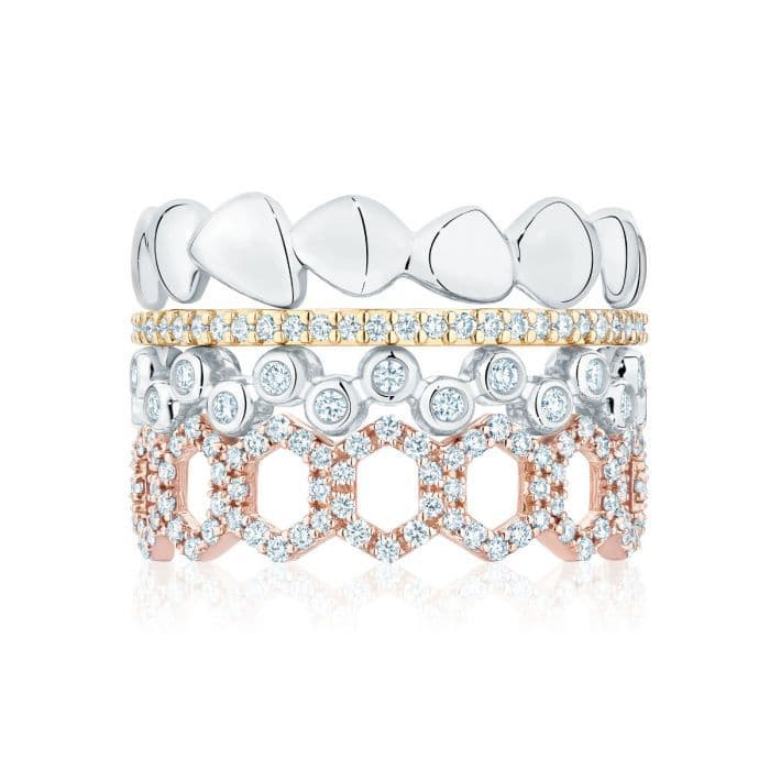 Stacking Rose Gold & Diamond Ring, Bee Chic | Birks Iconic | Chic rings ...