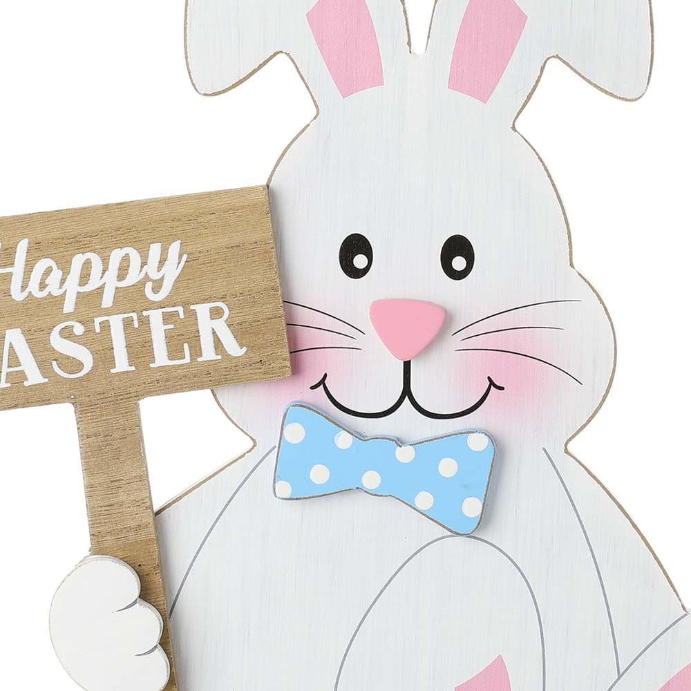 Glitzhome 30.75"H Easter Wooden Stacked Bunny Porch Decor | Happy ...