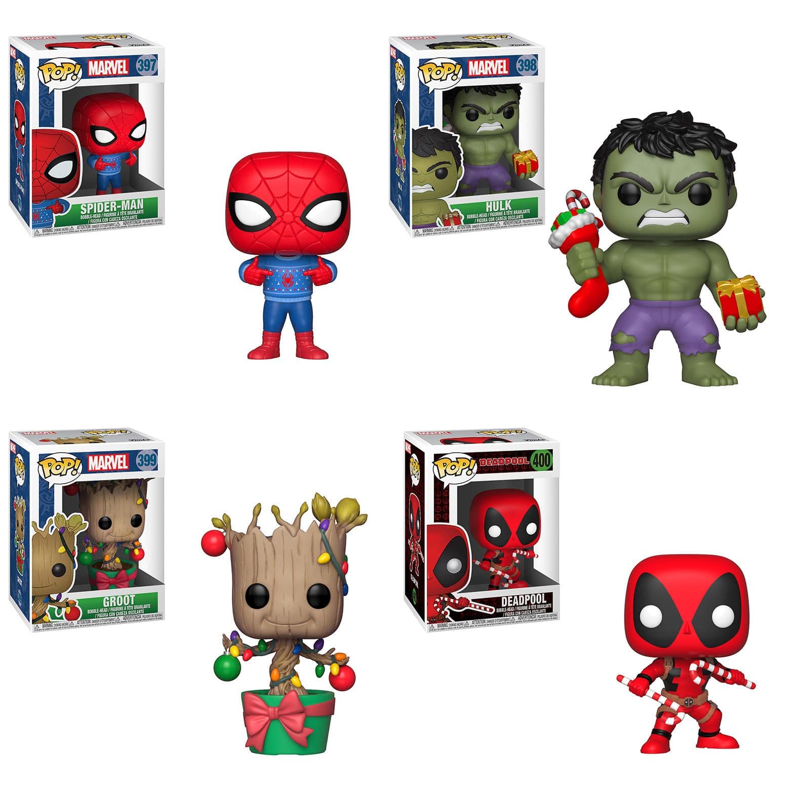 Marvel Super Heroes Get Festive With New Funko Holiday Pop! and Pint ...