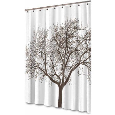 Splash Home Tree Printed Polyester Shower Curtains 72 x 70 - Multicolor ...