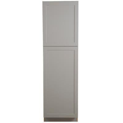 Hampton Bay Edson Shaker Assembled 84x24x24.5 in. Pantry Cabinet with ...