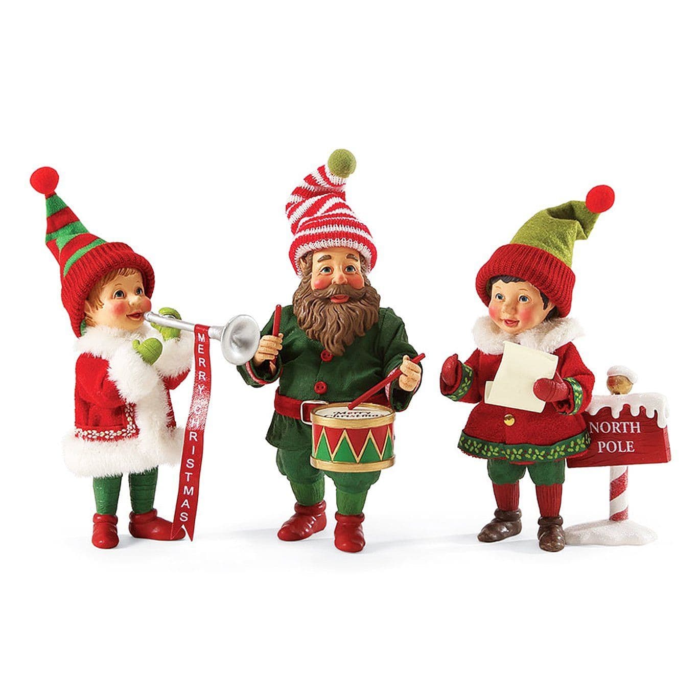 Possible Dreams - Band of Christmas Elves - Elf Band Set of Three ...