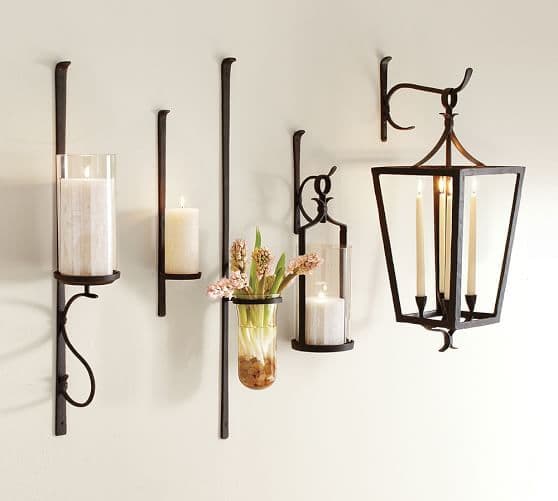 Artisanal Wall-Mount Candleholder | Pottery Barn | Candle wall sconces ...