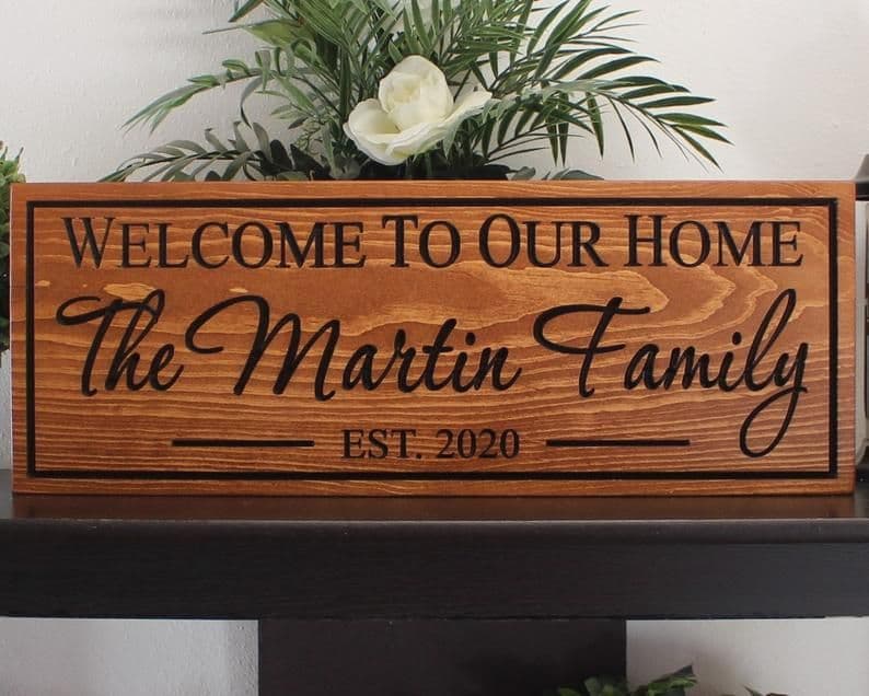 Welcome Sign Wood-personalized Front Door Welcome Sign-welcome - Etsy ...