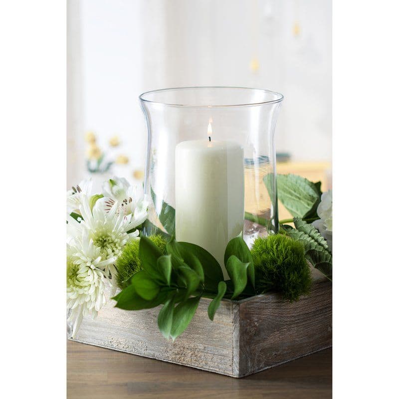 Adorn Glass Hurricane | Hurricane glass centerpiece, Hurricane candles ...