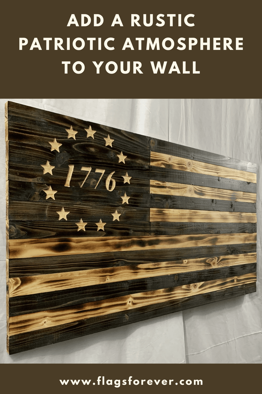 Add a Rustic Patriotic Atmosphere to Your Wall | Wooden american flag ...