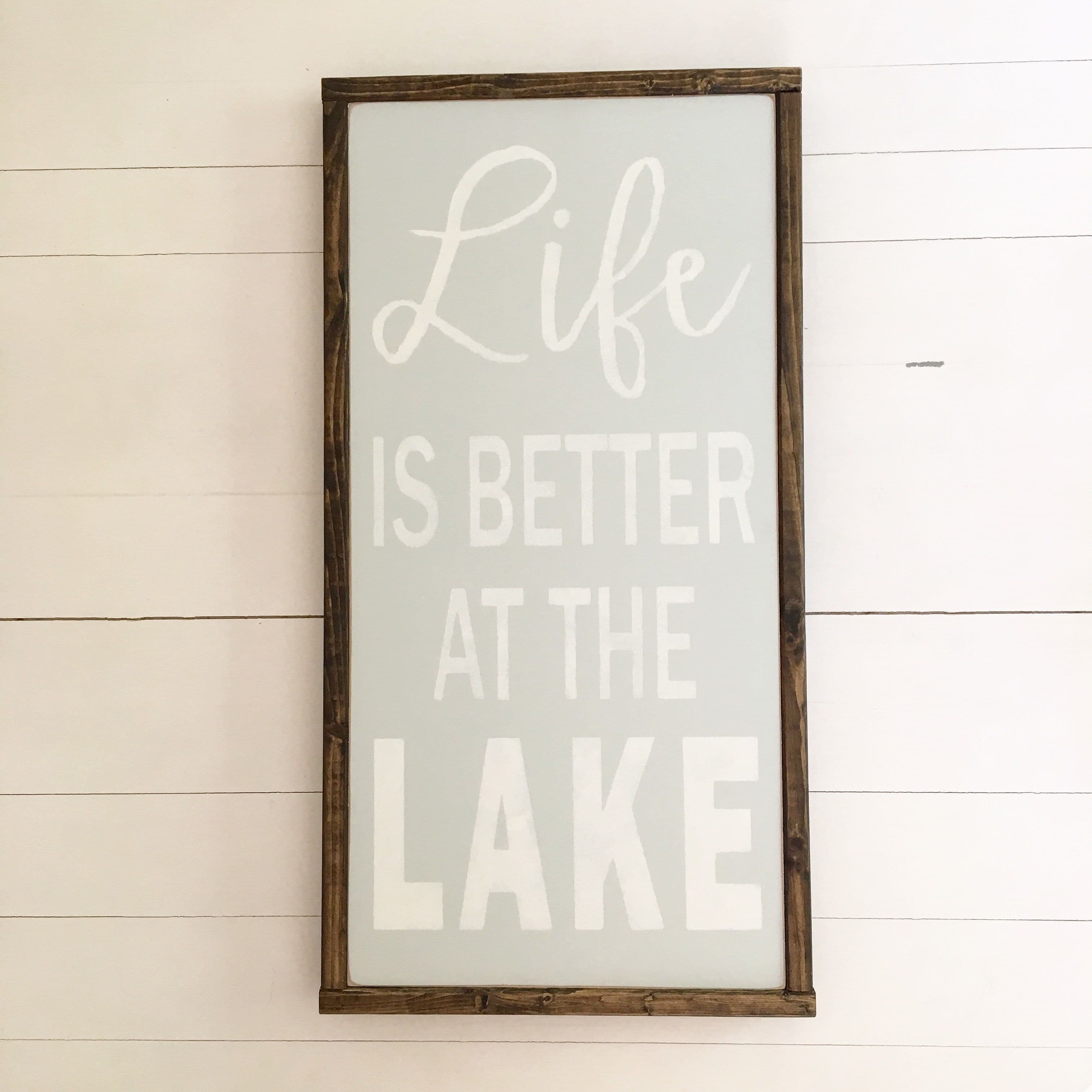 Life is Better on the Lake sign ⛵️ Lake House Decor, Home Decor, Lake ...