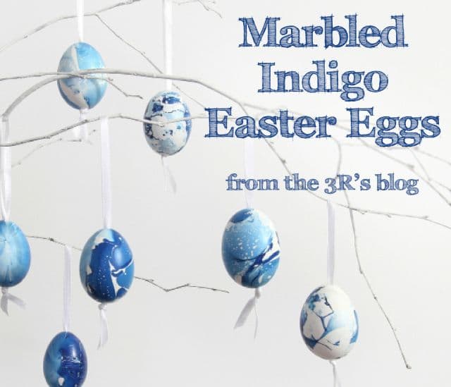 Marbled Indigo Easter Eggs | Easter eggs, Diy easter decorations ...