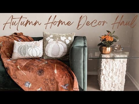 AUTUMN HOME DECOR HAUL • HOMESENSE, WINNERS & MORE... - YouTube