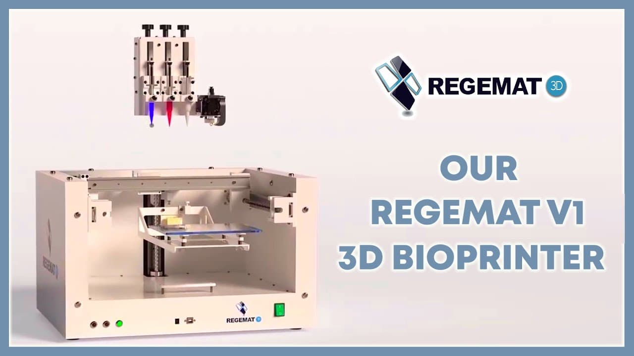 Regemat 3D – V1 Bioprinter - YouTube