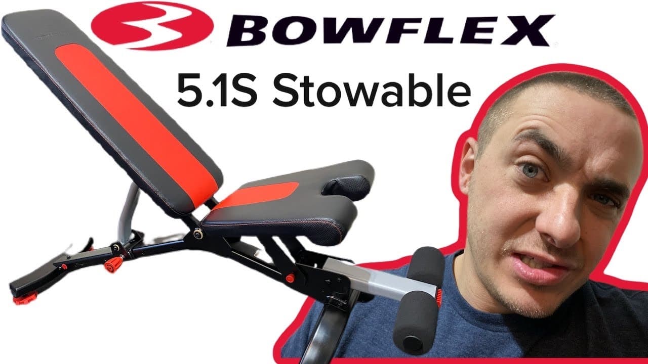 BOWFLEX 5.1S STOWABLE WEIGHT BENCH! Best Foldable Adjustable Workout ...