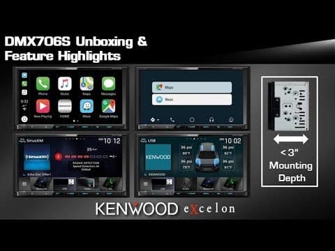 KENWOOD eXcelon DMX706S Digital Multimedia Receiver Unboxing & Feature ...