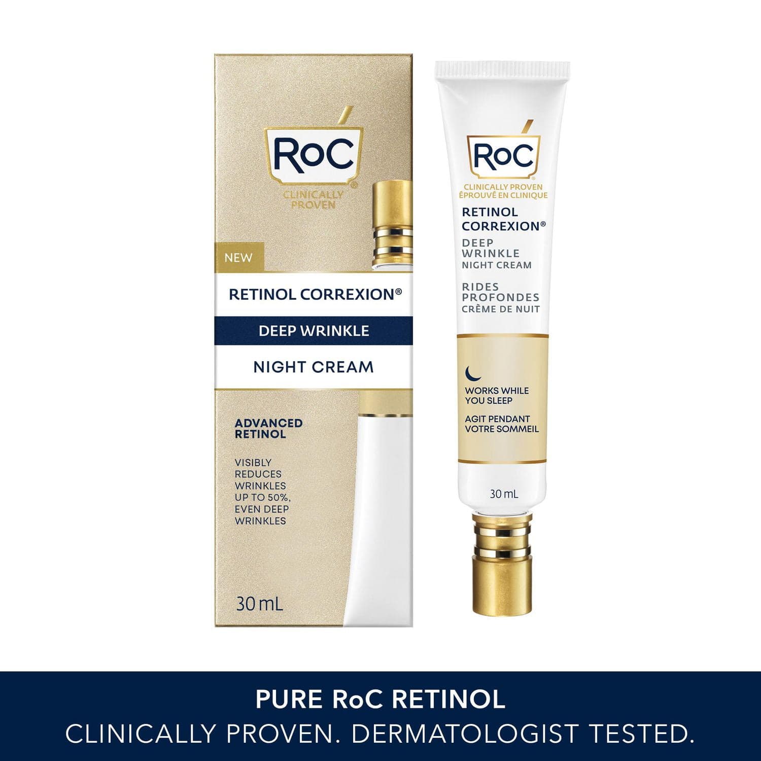 RoC Skincare - Retinol Correxion®️ - Deep Wrinkle Night Cream ...