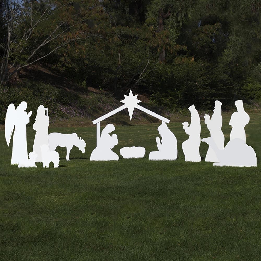 Mua Outdoor Nativity Store Complete Nativity Scene - 12 Weatherproof ...