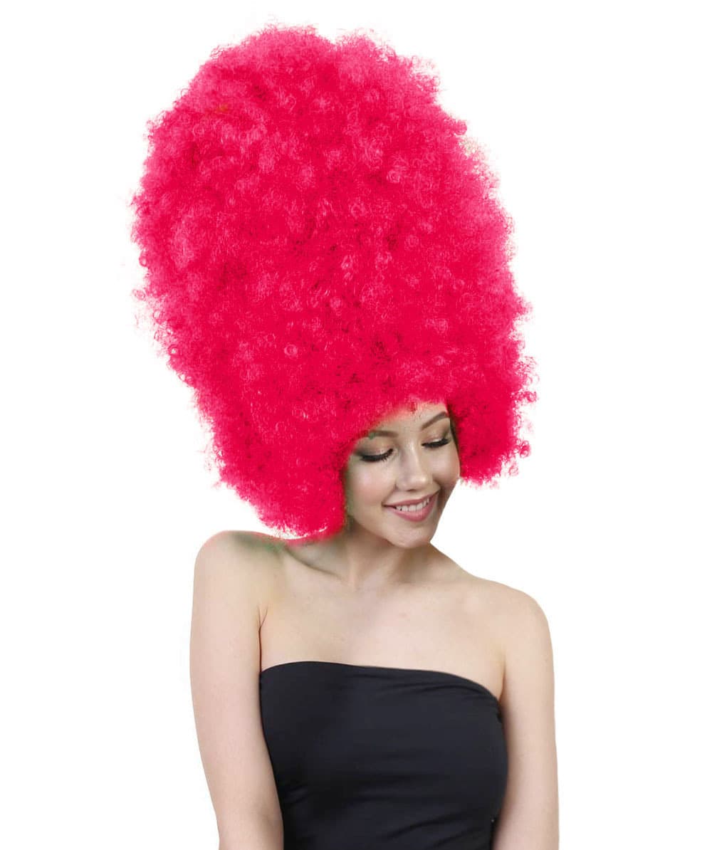 Super Size Jumbo Neon Pink Afro Wig HW-1557 - Wigs & Facial Hair