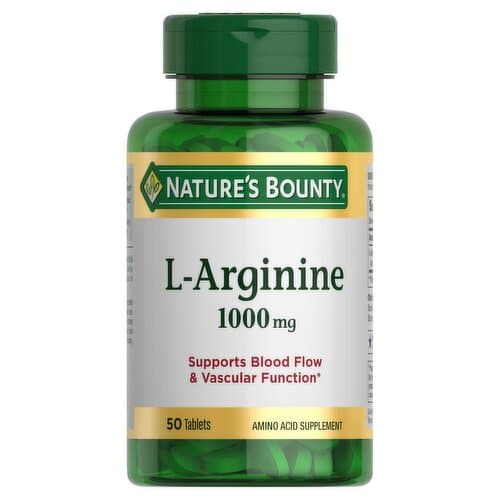 Nature's Bounty gal-Arginine Tablets, 1000 mg, 50 count - ShopRite