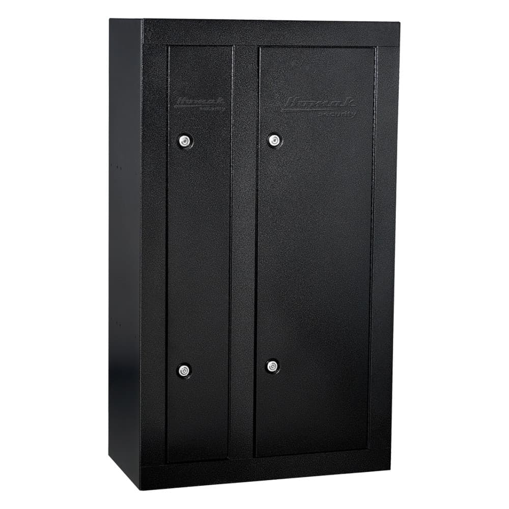 Homak® HS30136028 - Double Door 8-Gun 10" x 32" x 57" Black Steel Key ...