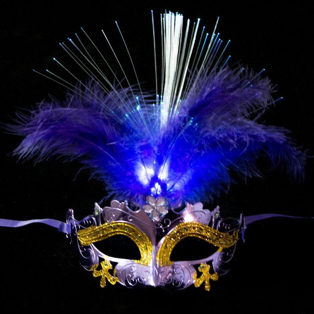 Buy Light Up LED Glowing Mask Party Supplies Venice Masquerade Masks ...